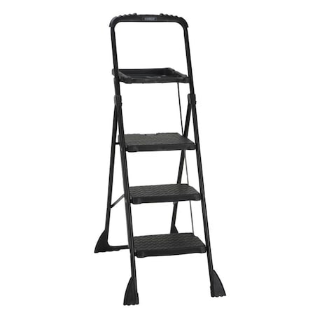Homepage 60.98 x 21.65 x 3.31 in. 250 lbs Capacity 3 Step Steel Folding Step Stool Black HO2741447